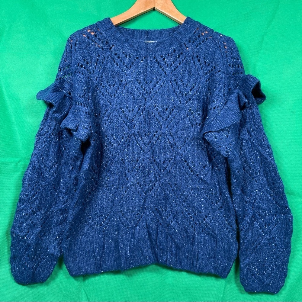 Old Navy Blue Knit Sweater Size S
